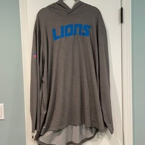Nike Detroit Lions long sleeve hooded shirt XXL